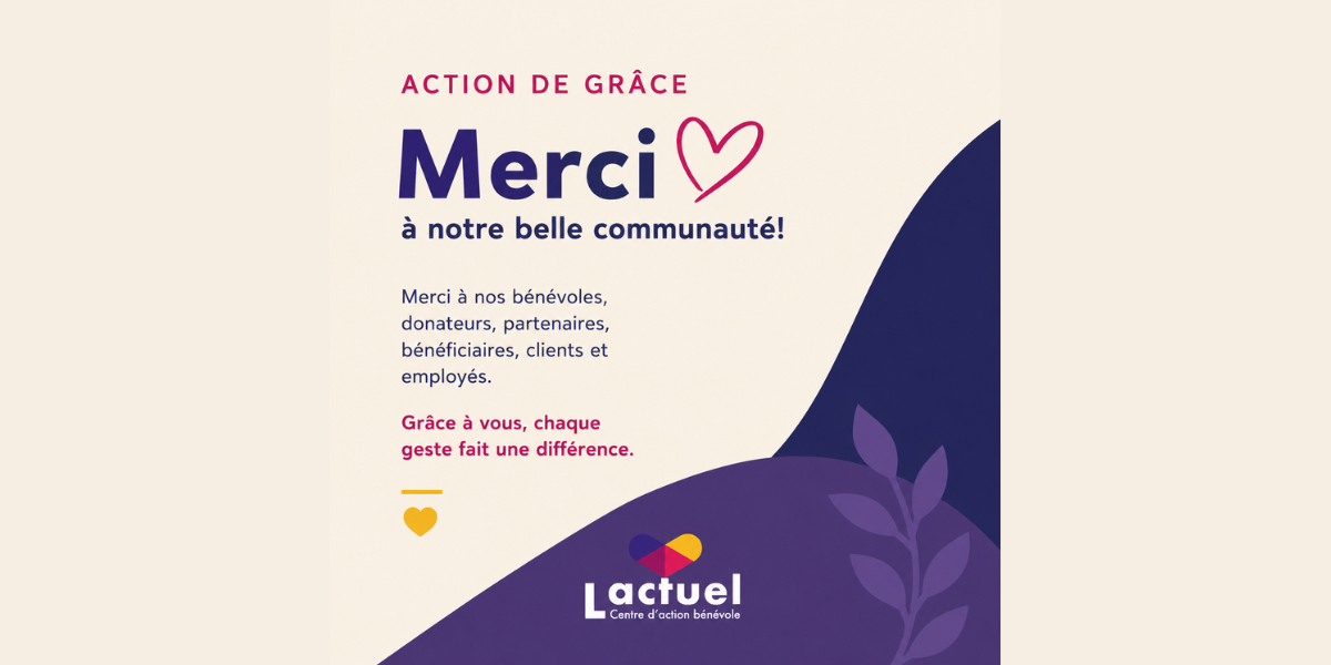 Action de grâce 2026 Action de grâce 2026