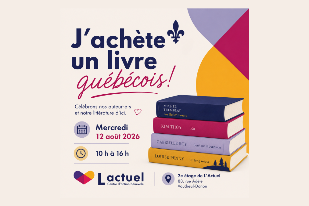 J’achète un livre québécois J'achète un livre québécois