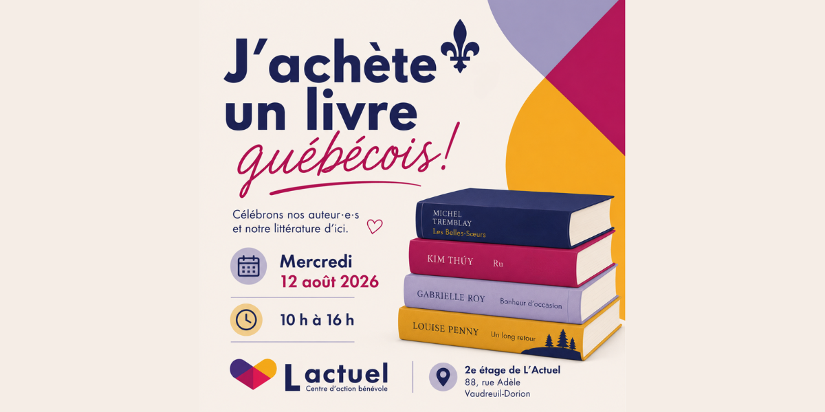 J'achète un livre québécois